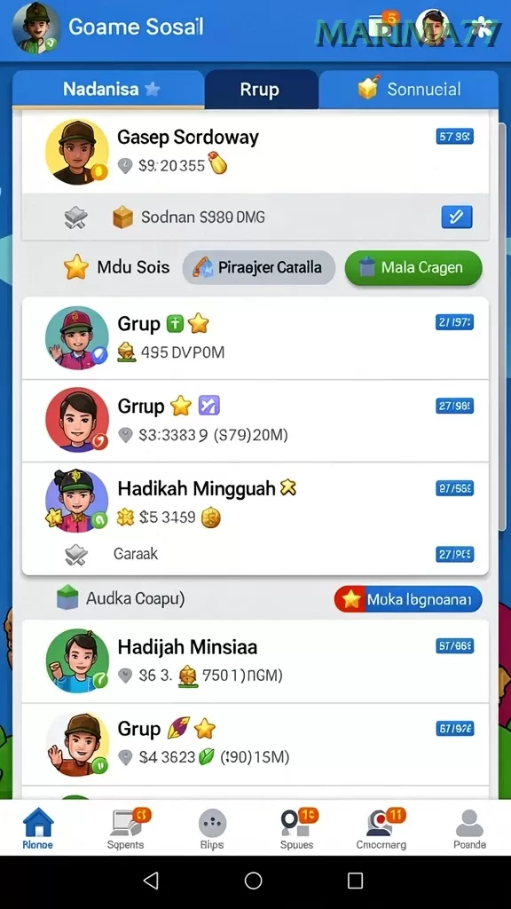 Cuplikan layar OKJK — pengaturan akun