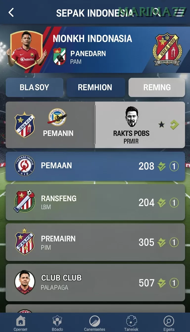 Cuplikan layar 380SLOT — menu navigasi