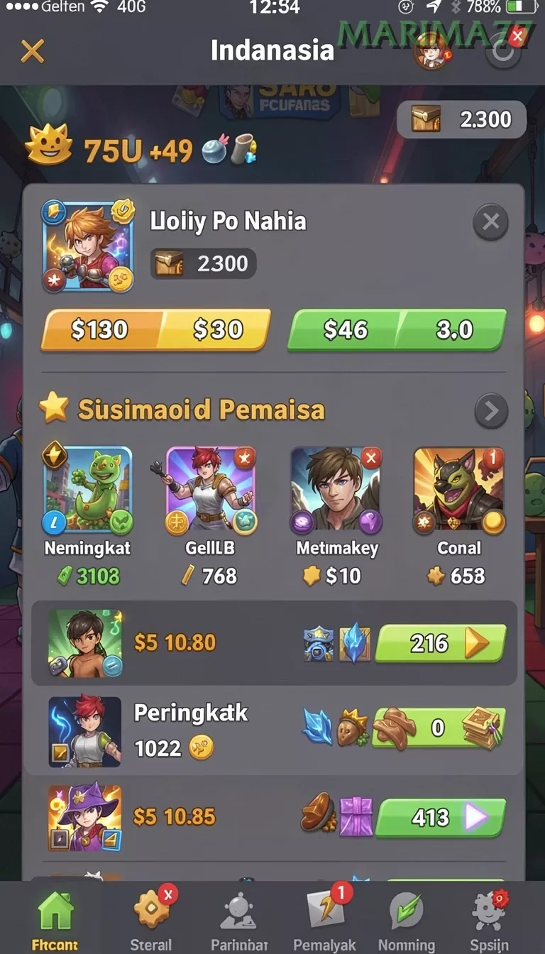 Cuplikan layar BEWOKWIN — pengaturan akun