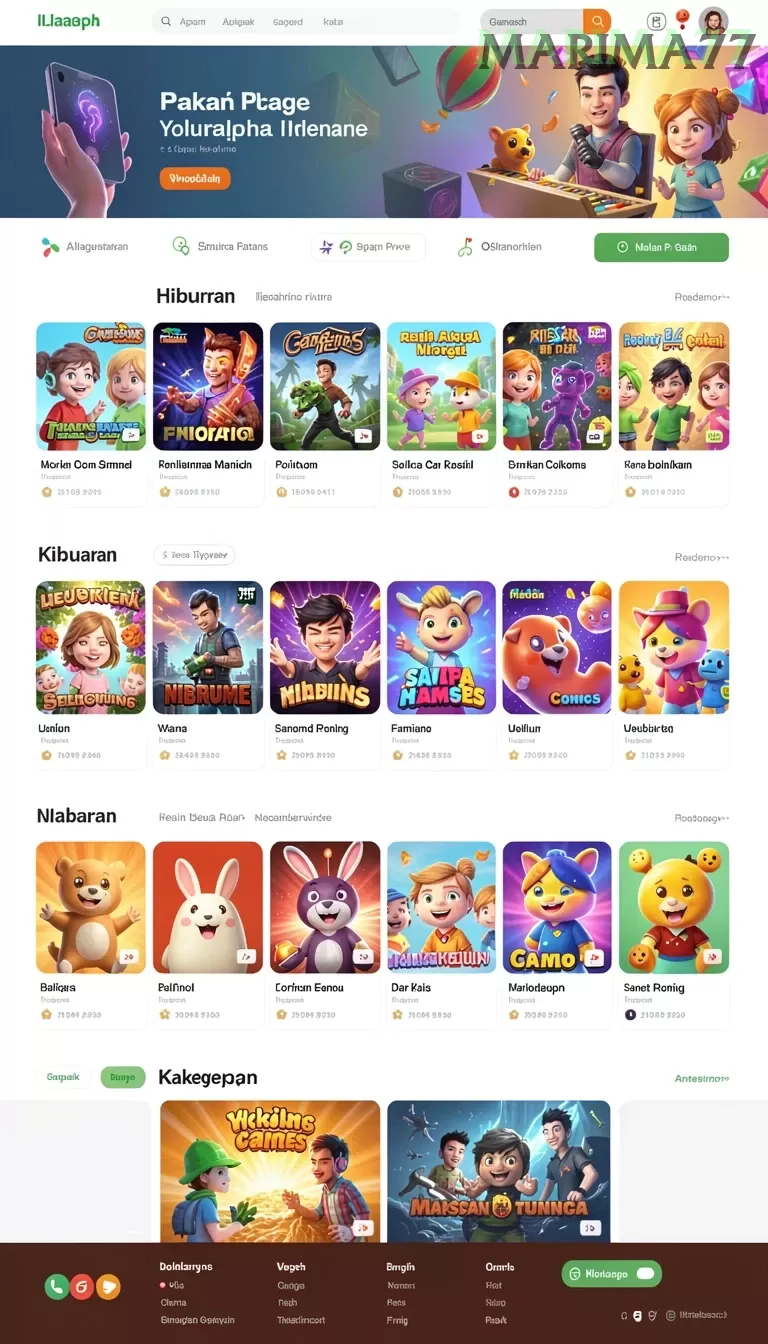 Cuplikan layar LOGAMTOTO — menu navigasi